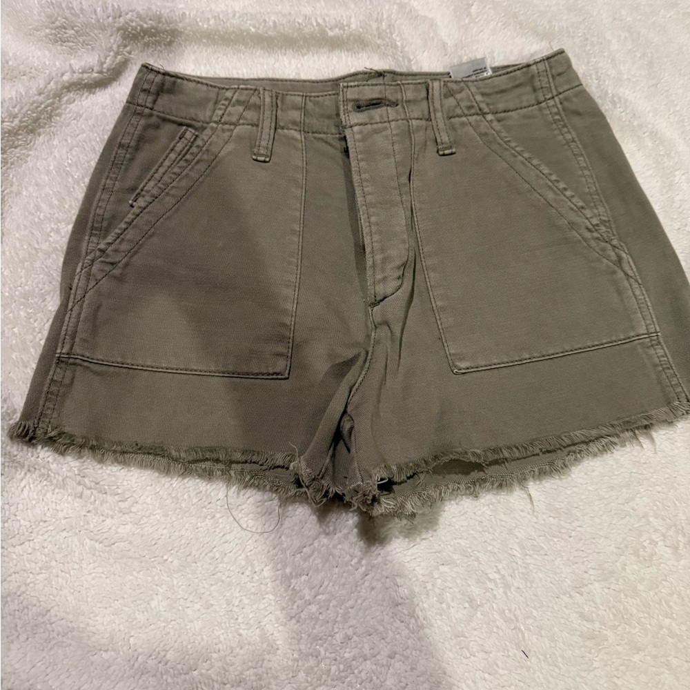 American Eagle Outfitters High Waist Green Shorts